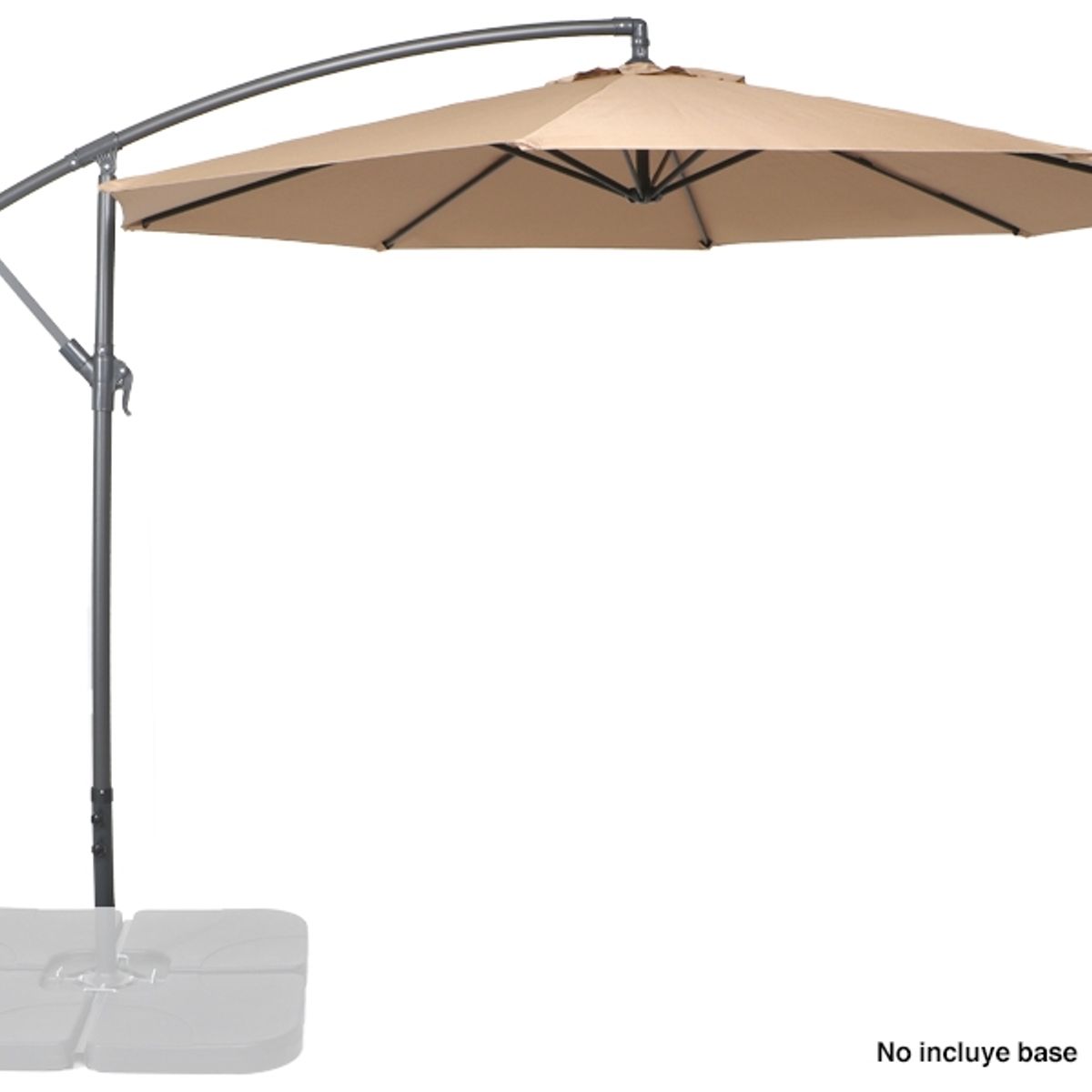 NECTAR - Quitasol Lateral 3 metros Beige - No incluye base