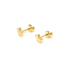 COGGIOLA - Aros Estrella 6mm Enchapado Oro 18K