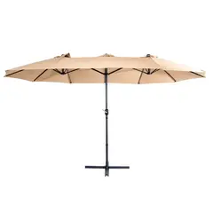 NECTAR - QUITASOL OVALADO DOBLE TWINS 4,55 × 2,70 M CON PROTECCIÓN UV Y MANIVELA - BASE NO INCLUIDA