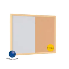 BI SILQUE - Pizarra corcho y magnética amarilla 60x40 bi-silque
