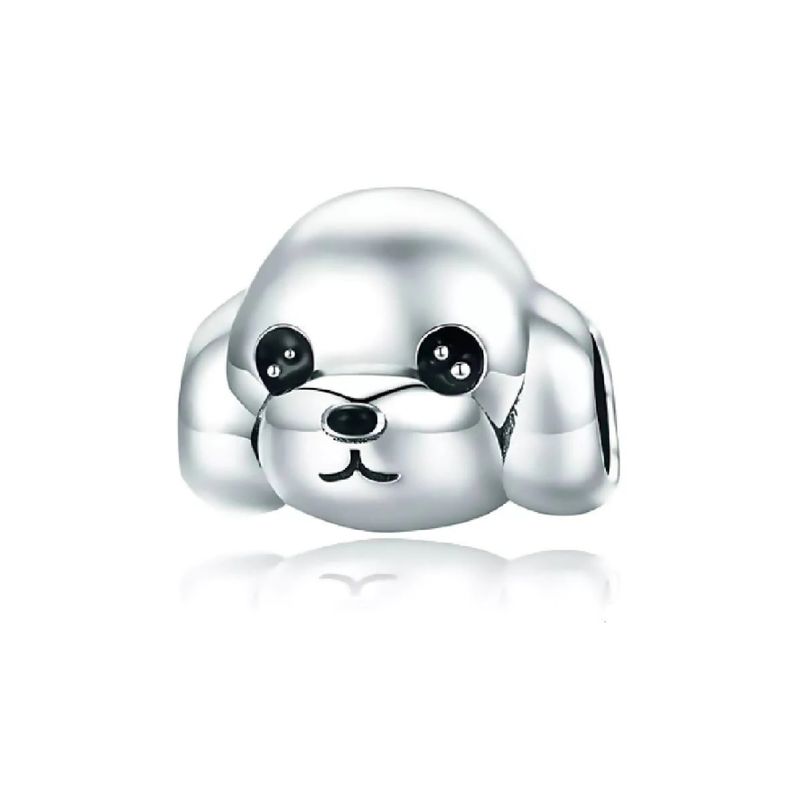 SILVER HEART - Charm Perro Cachorro en Plata Fina 925 SILVER HEART