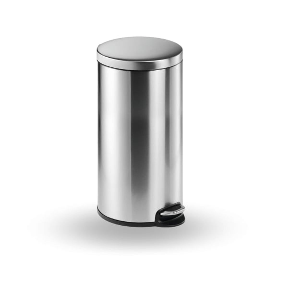 DURABLE - Papelero Con Pedal Redondo Inox Durable 30 Litros