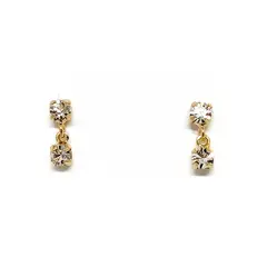 ANDREA COGGIOLA JOYAS - Aros Bebé 2 Circones Enchapado Oro 18K