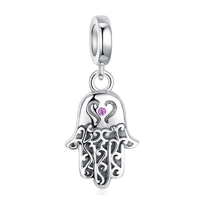 SILVER HEART - Charm Mano de Fátima en Plata Fina 925 SILVER HEART