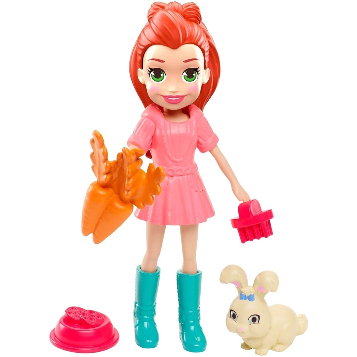POLLY POCKET - Muñeca Lila Y Su Conejito Polly Pocket