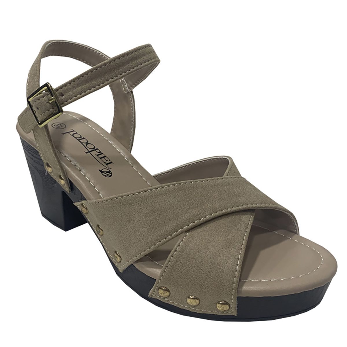 TODOPIEL - Sandalia Mujer Beige Todopiel