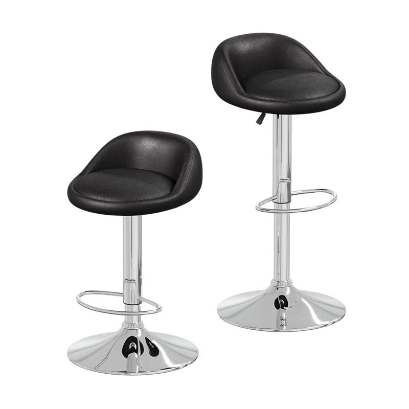 GENERICO - Silla Piso Bar Regulable Taburete Moderno Respaldo