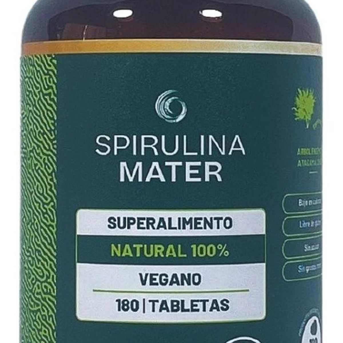GENERICO - Pack X 3 Spirulina Mater 100% Natural 180 Tabletas