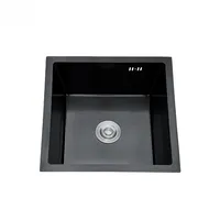 Lavaplatos 41x41 Deluxe Negro Bajo O Sobre Cubierta