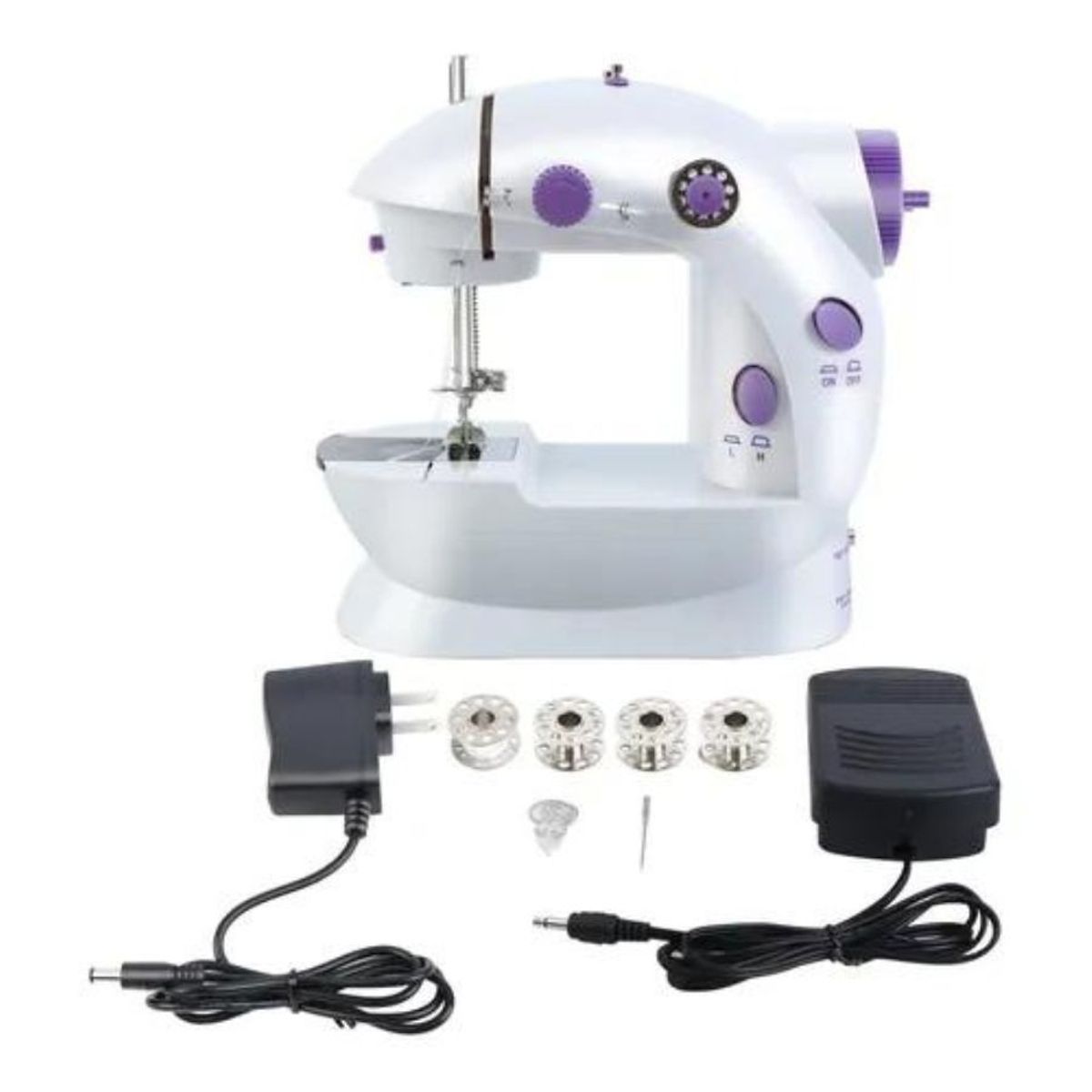 GENERICO - Mini Maquina Coser Portatil Pedal Electrica