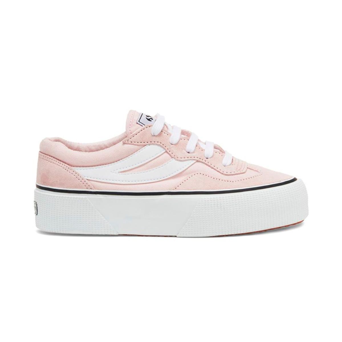 SUPERGA - Zapatilla 3041 Revolley Platform Pink White - Rosa