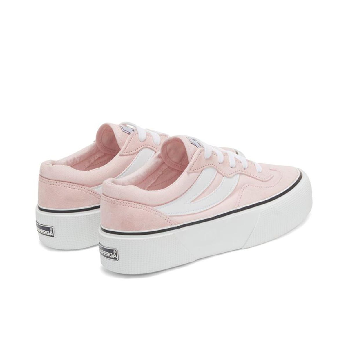 SUPERGA - Zapatilla 3041 Revolley Platform Pink White - Rosa