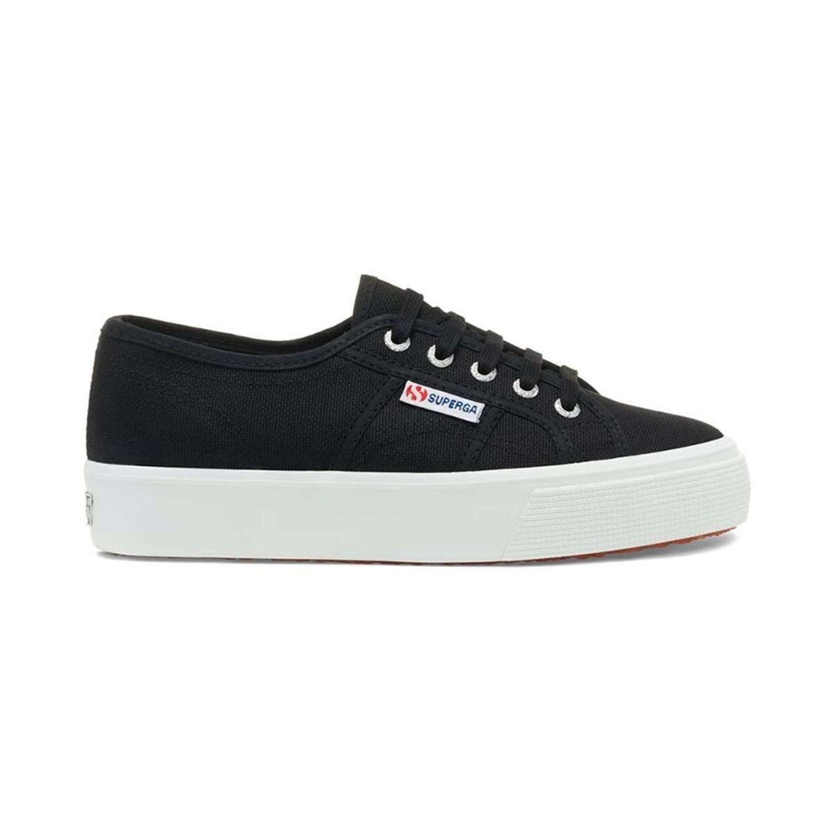 SUPERGA - Zapatilla 2730 Mid Platform Black F White SUPERGA