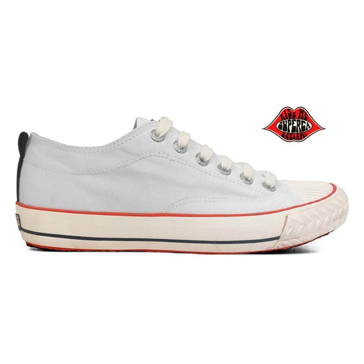 SUPERGA - Zapatilla 289 College Lip Logo White Red SUPERGA