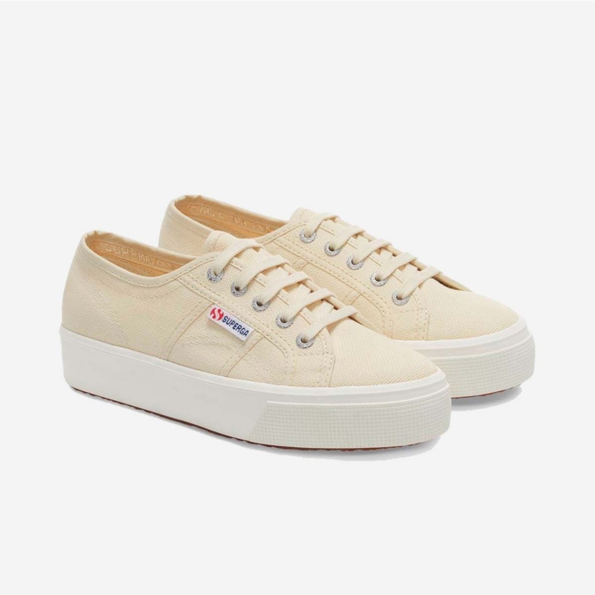 SUPERGA - Zapatilla 2730 Mid Platform Beige Egg F - Beige