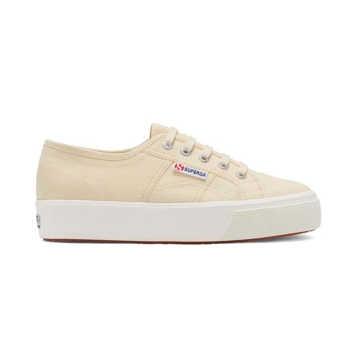 SUPERGA - Zapatilla 2730 Mid Platform Beige Egg F - Beige