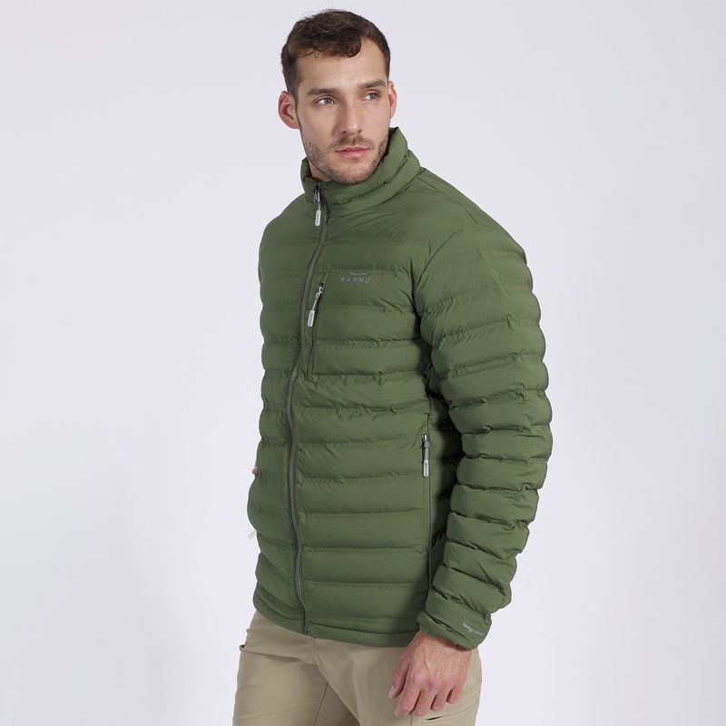 KANNU - Parka Termosellada Bloques Hombre Verde KANNU