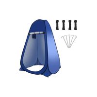 Carpa 1 Persona Baño Camping Vestidor Portátil Azul