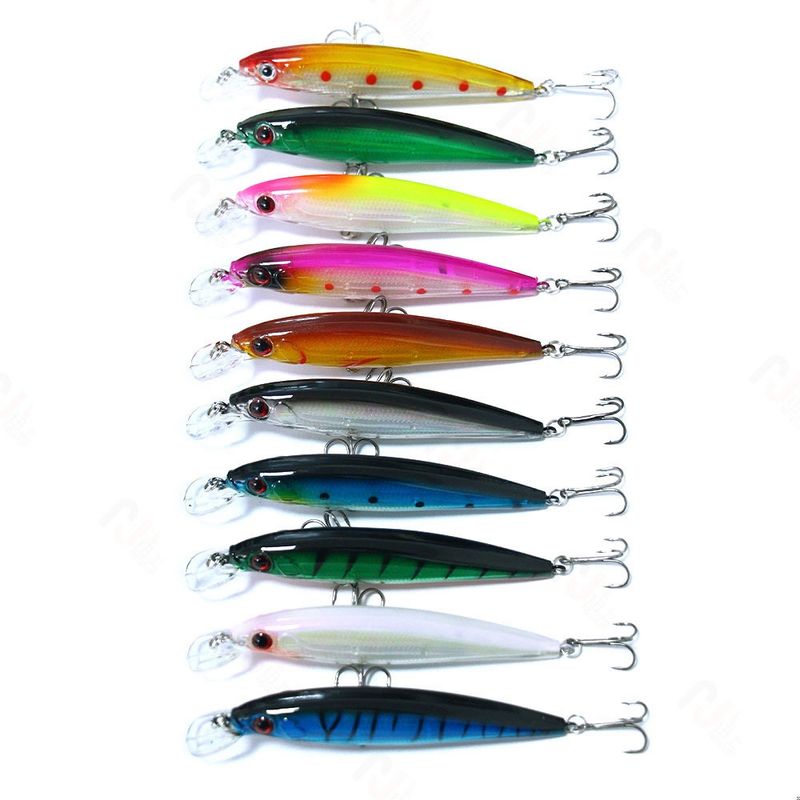 KUANGYE - Pack 10 Señuelos O Rapala Para Pesca De Corvina Y Lenguado