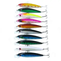 KUANGYE - Pack 10 Señuelos O Rapala Para Pesca De Corvina Y Lenguado