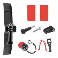 Soporte Frontal Y Adhesivo Casco Moto Cámaras para Gopro Y Otras.