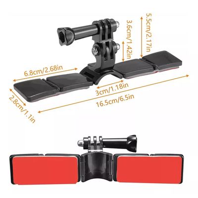 Imagen 2 del producto Soporte Frontal Y Adhesivo Casco Moto Cámaras para Gopro Y Otras.