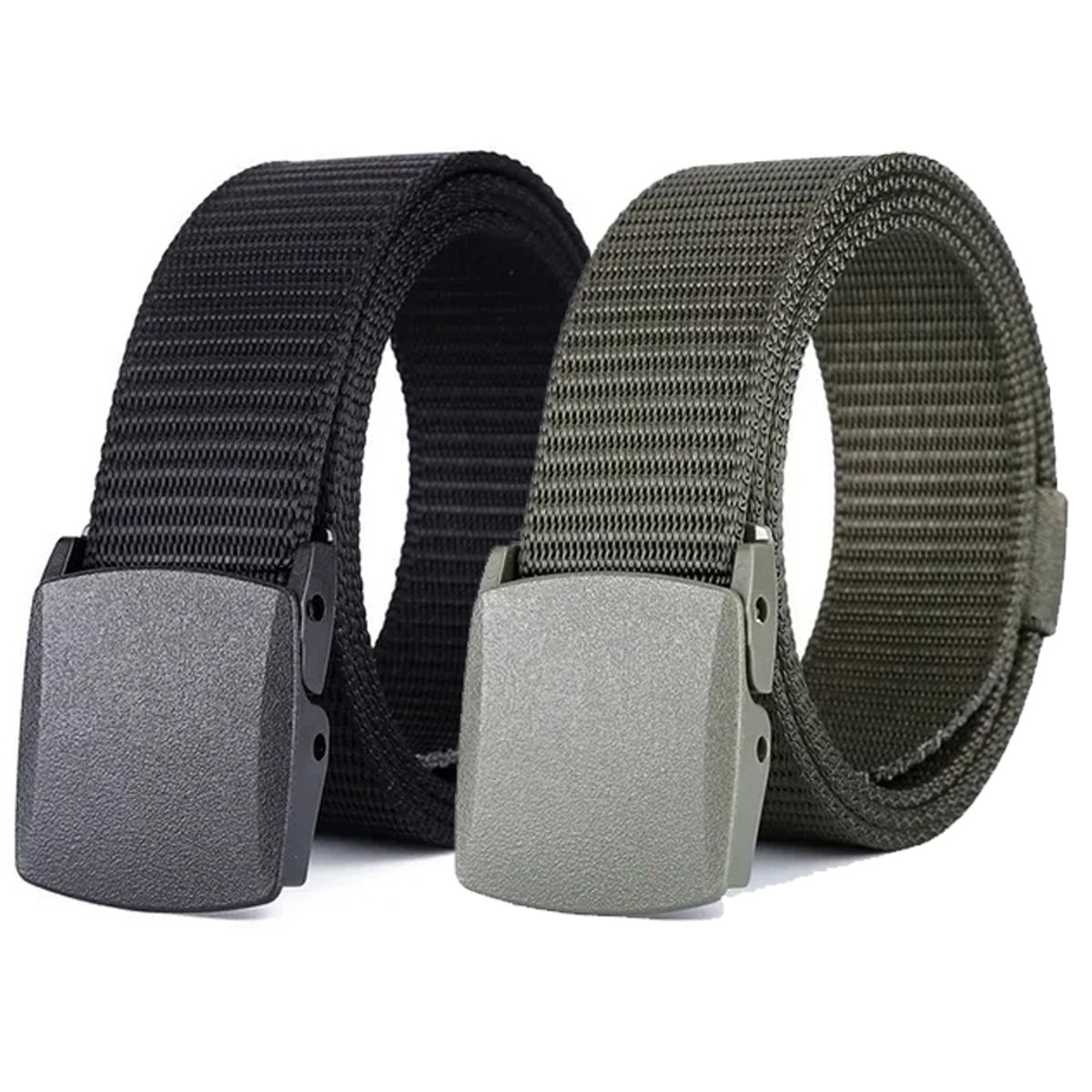 KUANGYE - Cinturón De Nailon Para Hombre 120 Cm - 2 Uds