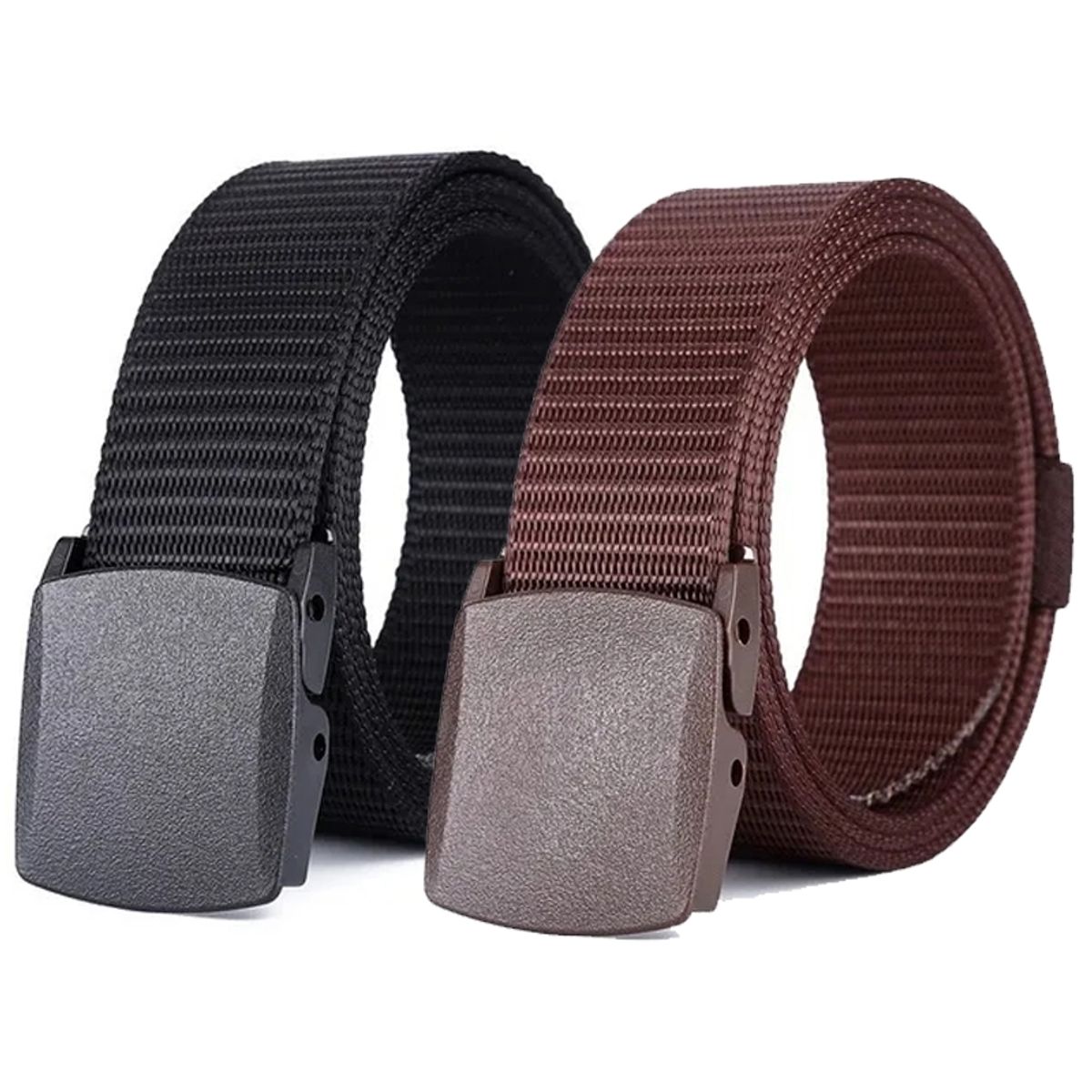 KUANGYE - Cinturón De Nailon Para Hombre 120 Cm - 2 Uds