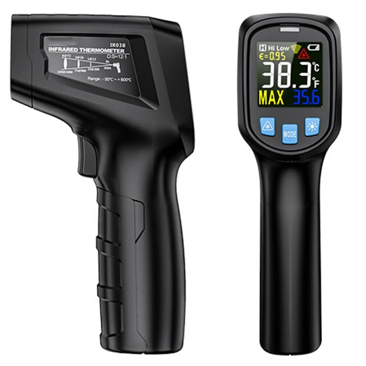 KUANGYE - Termometro Digital Infrarrojo Laser Industrial