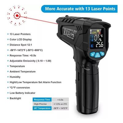 Imagen 2 del producto Termometro Digital Infrarrojo Laser Industrial