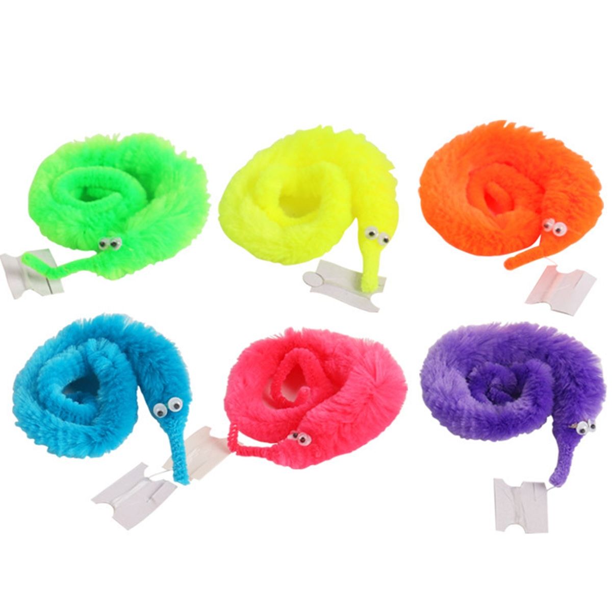 KUANGYE - 6× Gusano Mágico Muñeco Trepador Twisty Worm Magia Trucos