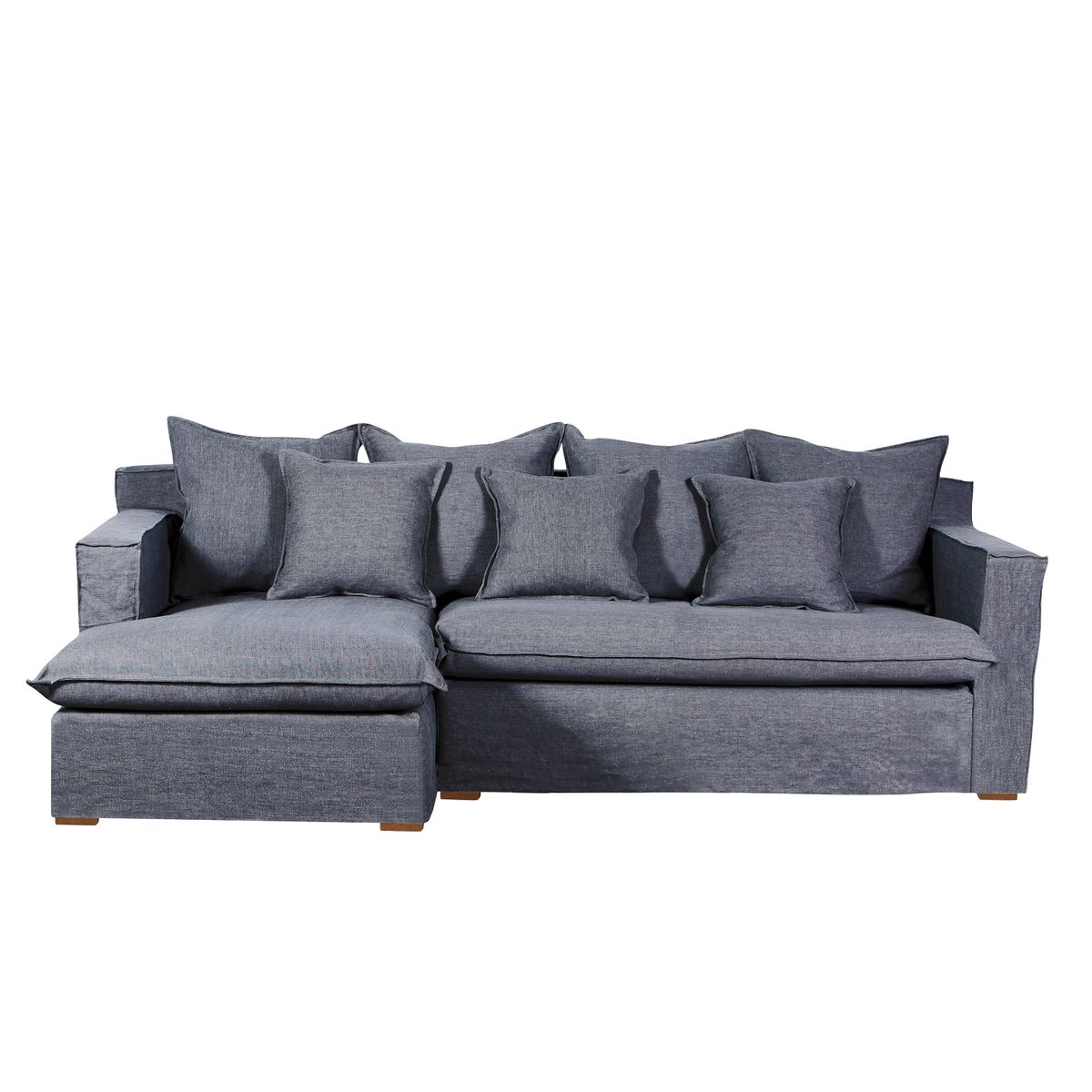 RILASSO - Seccional Izquierdo Lino Gris Allegra II