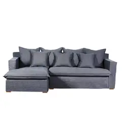 RILASSO - Seccional Izquierdo Lino Gris Allegra II