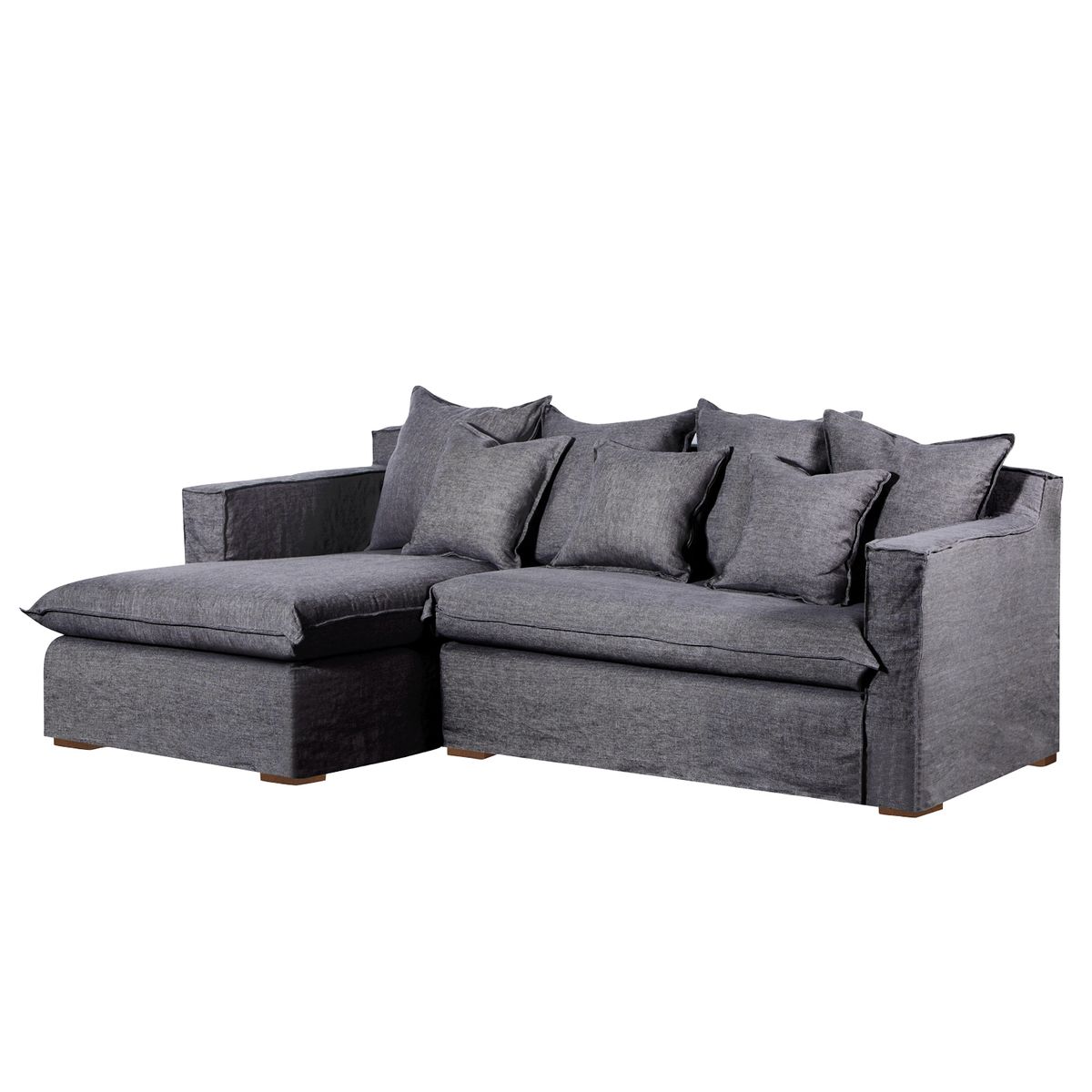 RILASSO - Seccional Izquierdo Lino Gris Allegra II