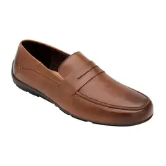 FLEXI - Mocasín Hombre Cuero Cos Cafe