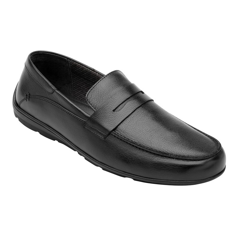 FLEXI - Mocasín Hombre Cuero Cos Negro Flexi