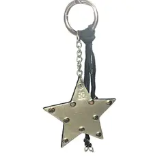 TRELKE - LLAVEROS CUERO ESTRELLA DORADA