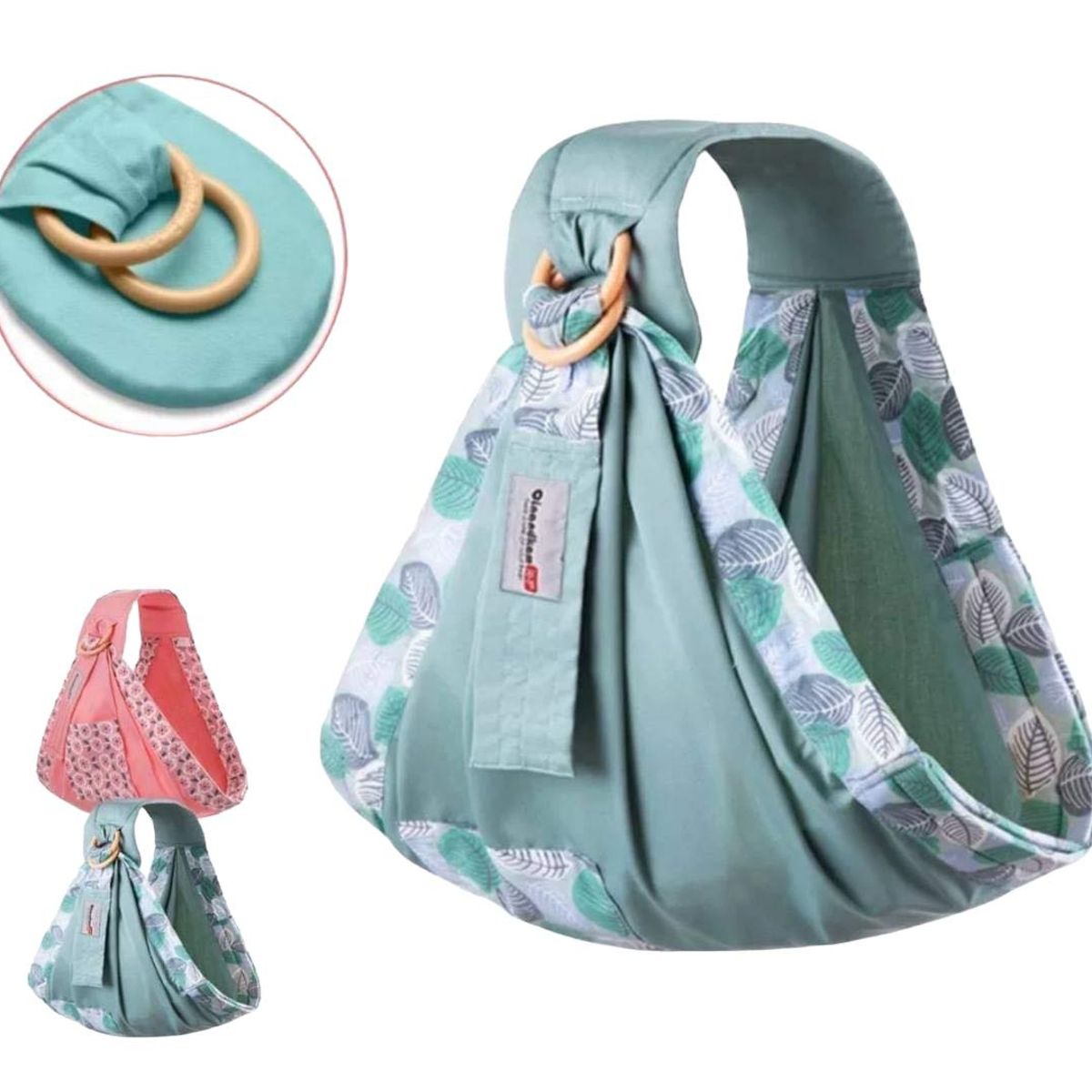 UNIVERSAL - PORTA BEBE RECIEN NACIDO CABESTRILLO RESPIRABLE COLOR ROSADO