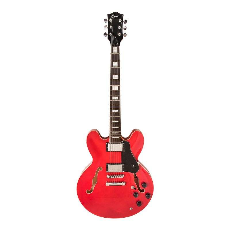 EPIC - Guitarra Eléctrica Tipo 355 roja Epic.