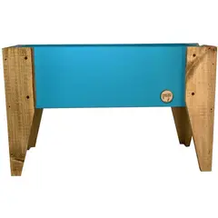 DECOGREEN - Jardinera/ Huerto de madera color Turquesa 60x30x32