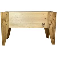 Jardinera Huerto de madera color Natural 60x30x32