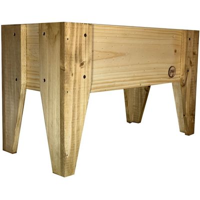 Imagen 2 del producto Jardinera Huerto de madera color Natural 60x30x32.