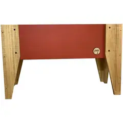 DECOGREEN - Jardinera/ Huerto de madera color Terracota 60x30x32