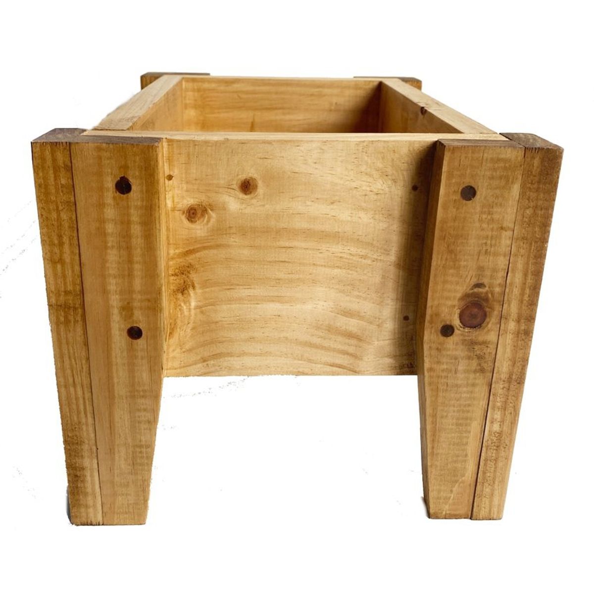 DECOGREEN - Jardinera/ Huerto de madera color Natural 40x26x32