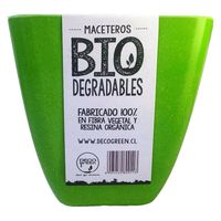 Macetero de Bamboo Biodegradable Cuadrado-Verde 133x133x124