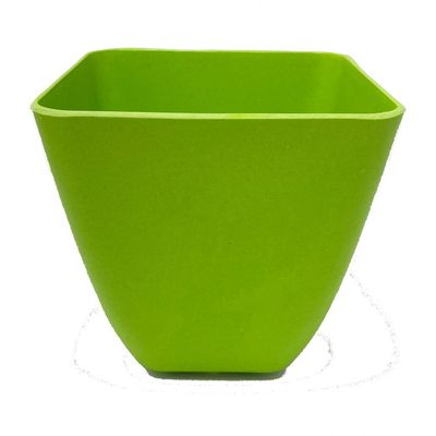 Imagen 2 del producto Macetero de Bamboo Biodegradable Cuadrado-Verde 133x133x124