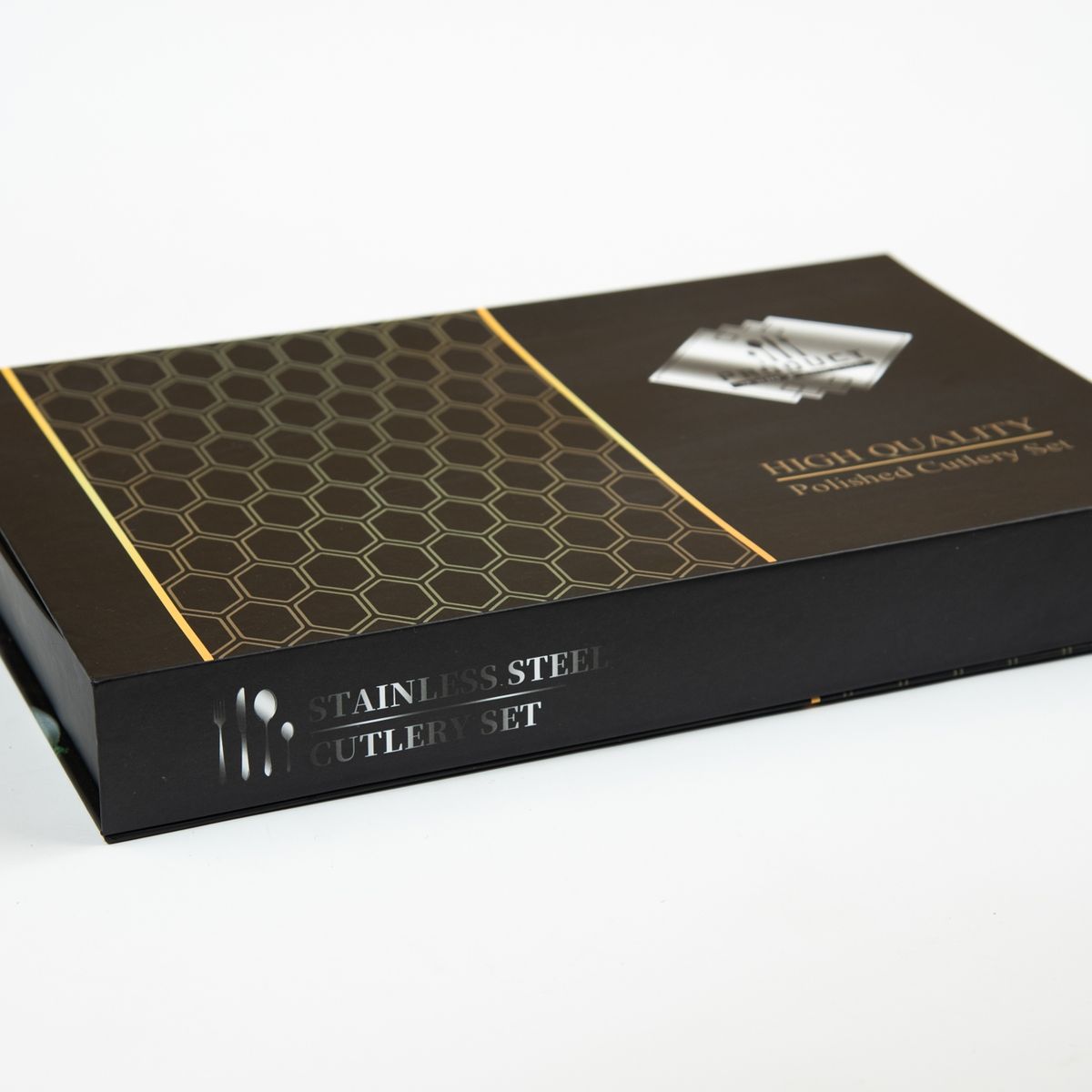 NECTAR - Juego de Cubiertos 24 Piezas Acero Inoxidable con Estuche Elegante para 6 Personas