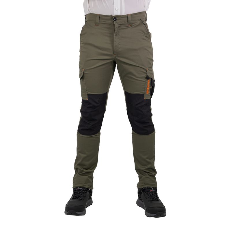 HARDWORK - Pantalón Cargo HW Dakota Spandex Verde Oliva
