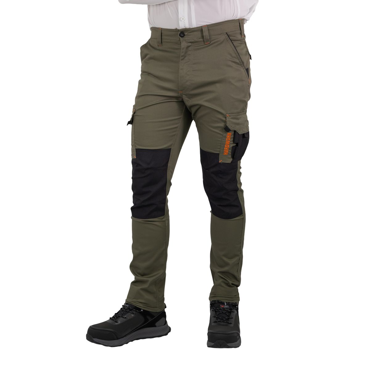 HARDWORK - Pantalón Cargo HW Dakota Spandex Verde Oliva