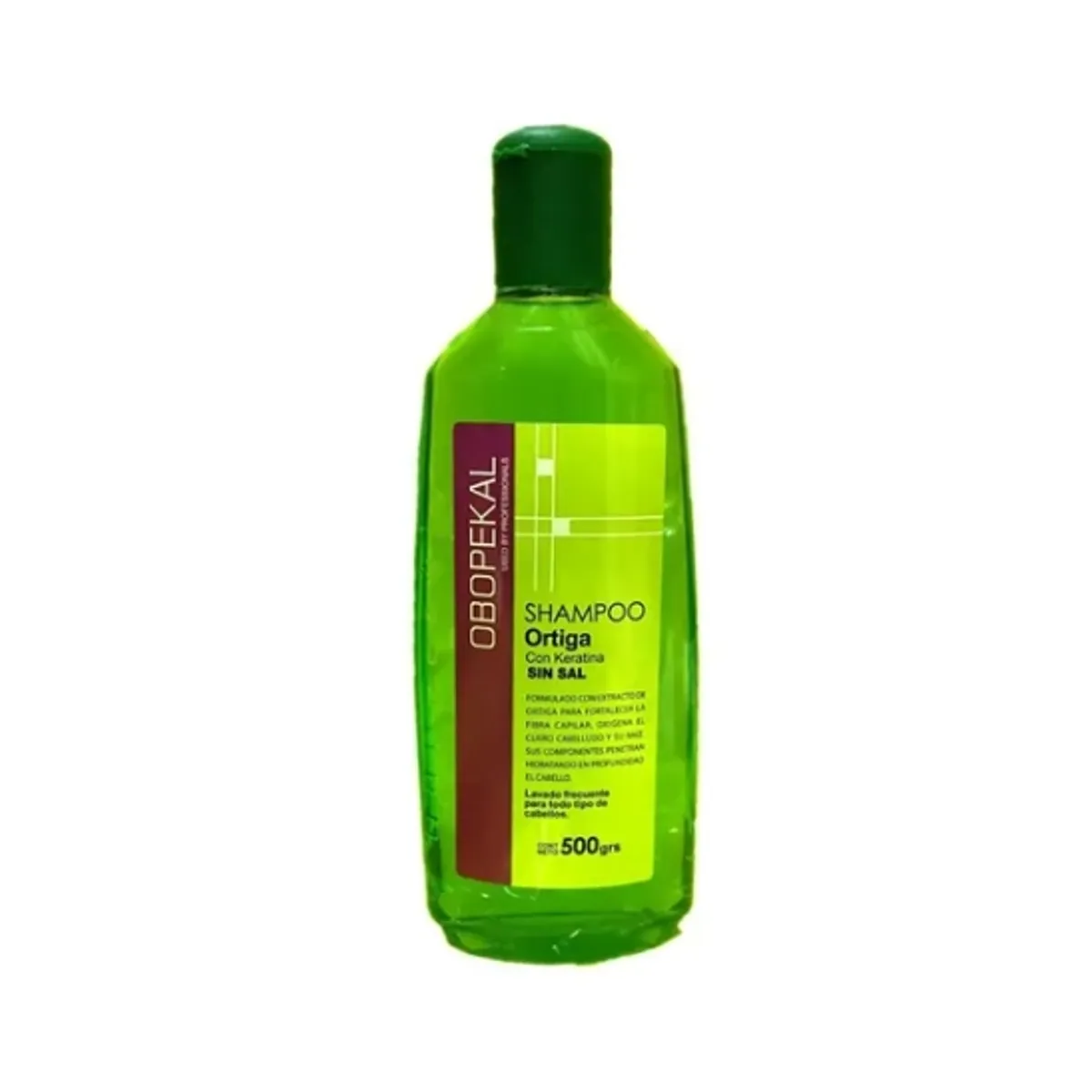 OBOPEKAL - Pack 2 Shampoo Ortiga Con Keratina Sin Sal Obopekal 500ml